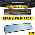 Set of 2 Wide Angle Rear View Mirrors for Universal Fit (270MM)