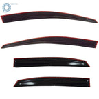 Set of 4 Window Visors for Ford Focus 4DR (2008–2011) Rain Guard Deflector