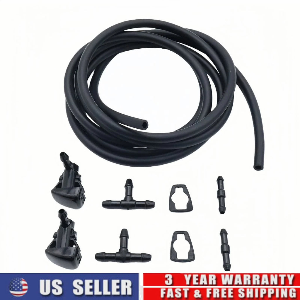 Front Windshield Washer Nozzles Kit w/ Hose for Ford Fusion Lincoln (2006–2012)
