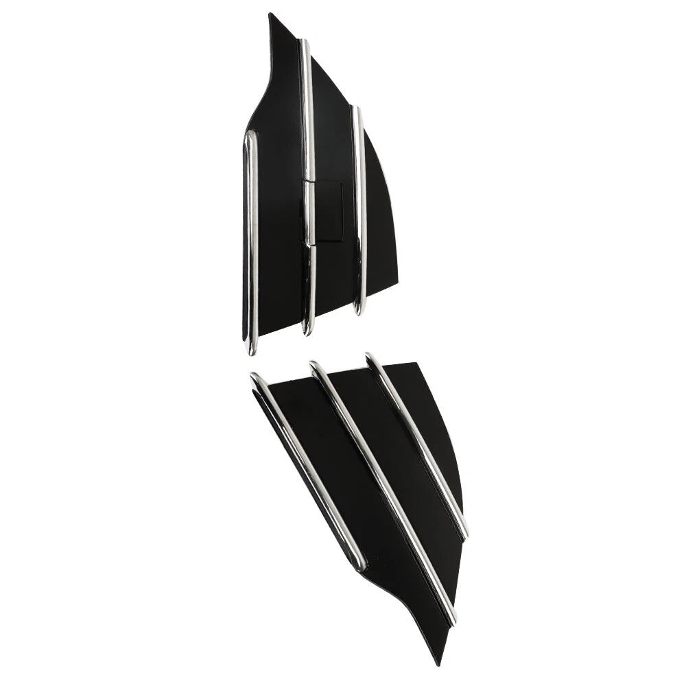 3Pcs Front Grille Bumper Kit with Chrome Trim for Ford Escape (2013-2016)