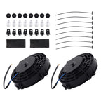 2X 7" Electric Radiator Fan Universal Push Pull Type 2900RPM 240W