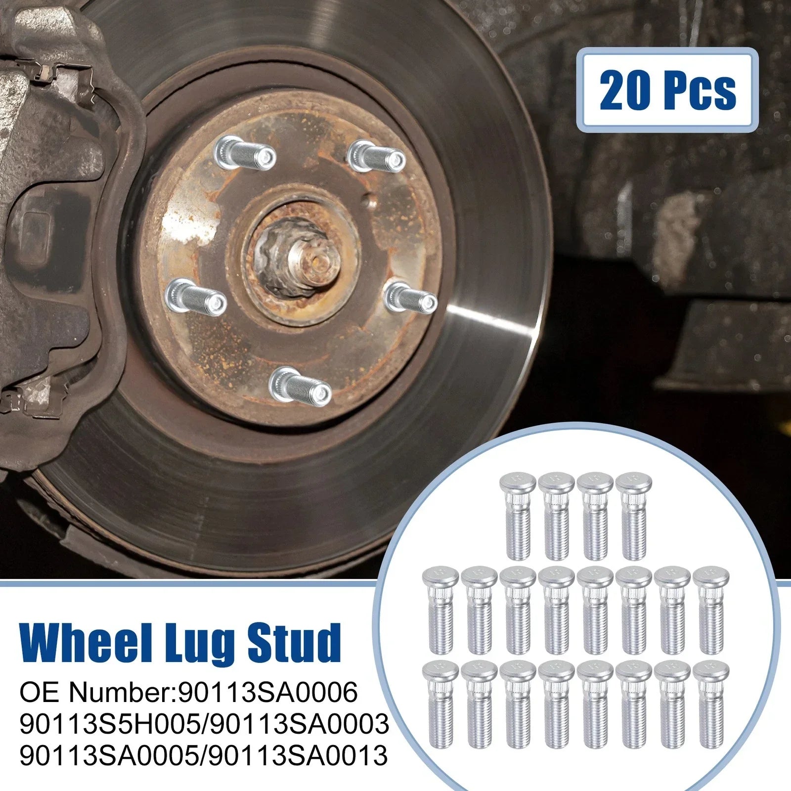 M12x1.5 Wheel Lug Studs for Honda Accord City (2003-2023) - 20 pcs