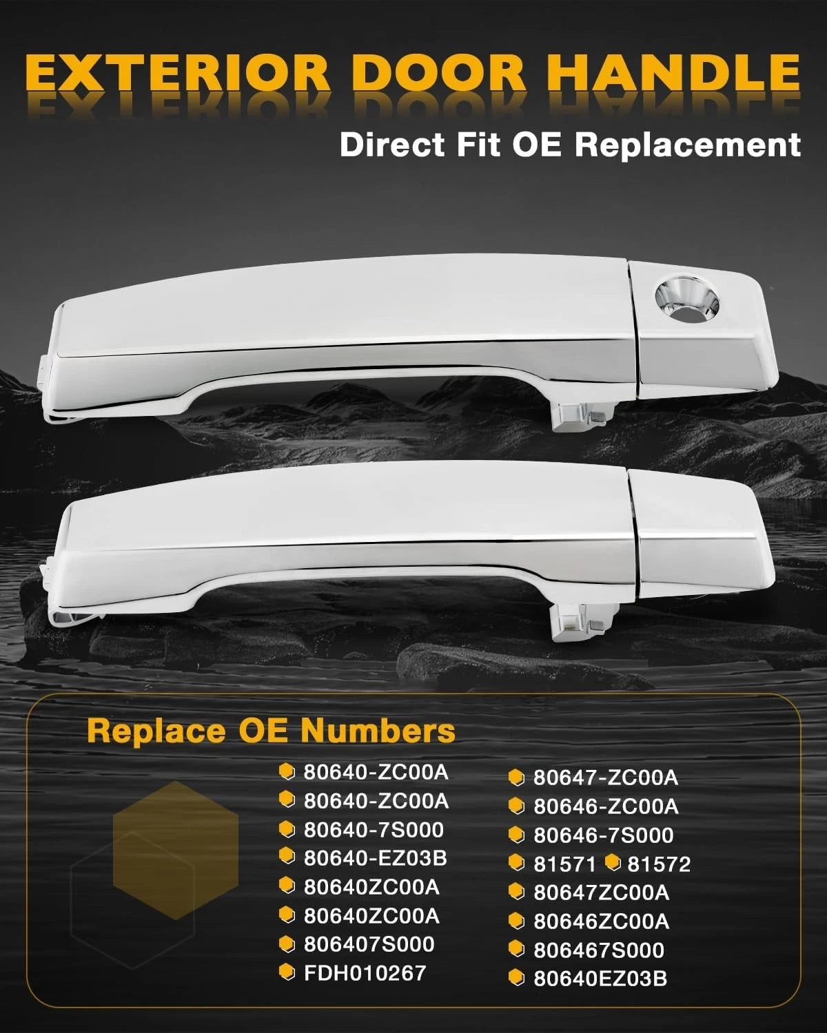 Exterior Door Handle Set for Nissan Titan (2004–2015)