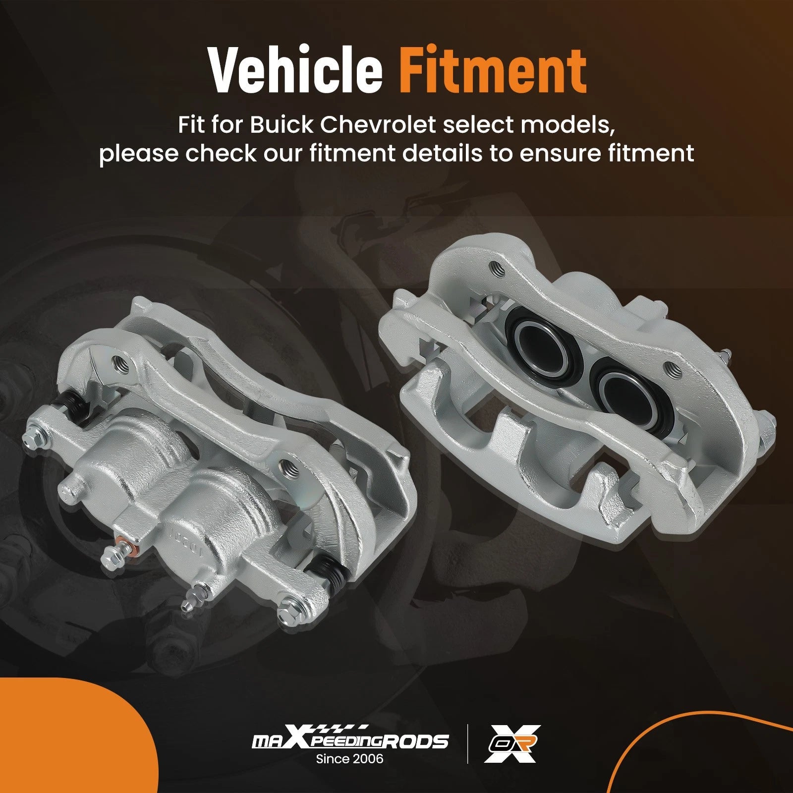 Front Brake Caliper Assembly Pair for Buick Lucerne/Chevrolet Impala (2006–2011) FRC11791