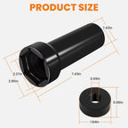 Mainshaft Sprocket Socket Tool 2 1/4" for Harley Davidson (W/Threaded Bushings)