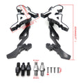 Black Beach Lady Mirrors for Honda/Kawasaki/Suzuki Cruiser (All Years)