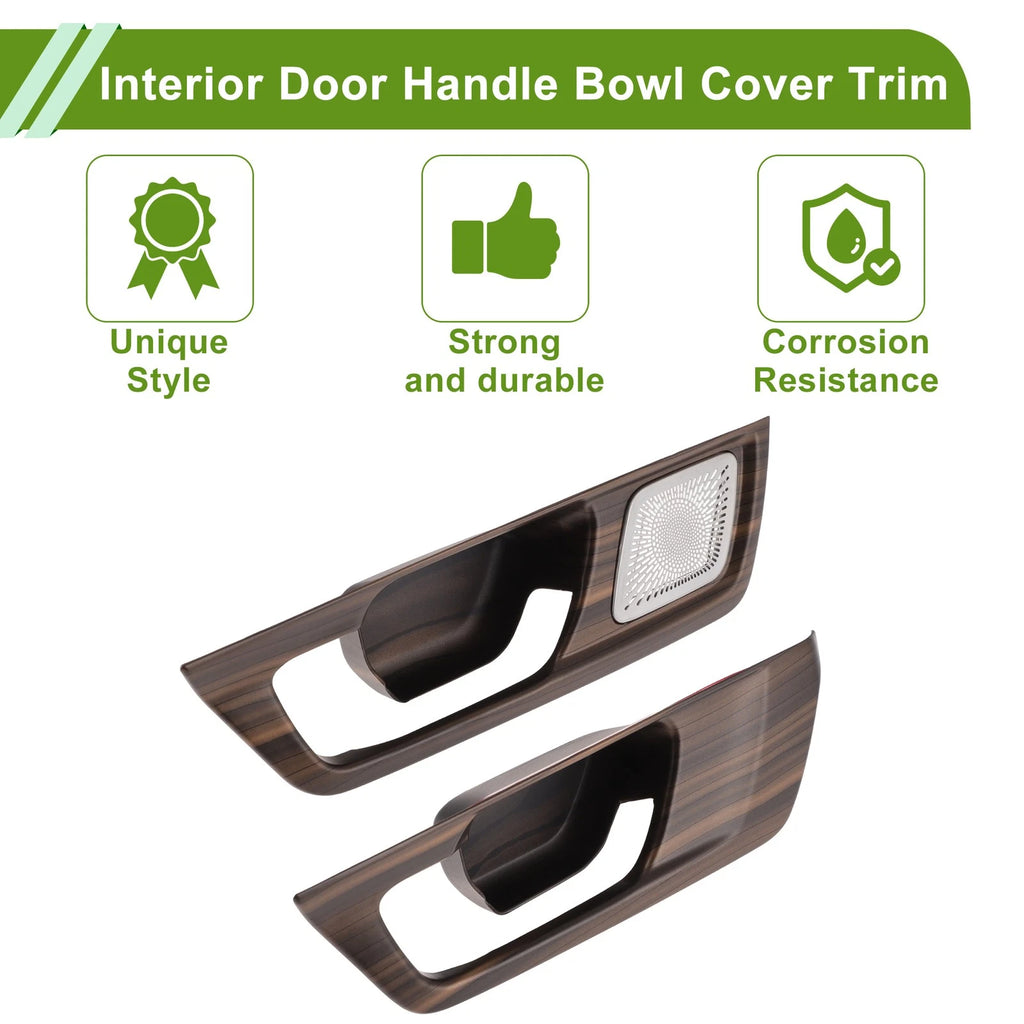 Interior Door Handle Bowl Cover Trim for Honda CR-V (2023–2026) Wood Grain