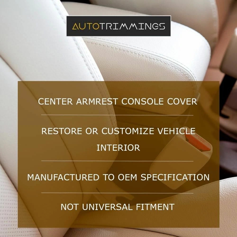 Center Console Lid Armrest Cover for Honda CR-V (2017–2021) Black Fleece