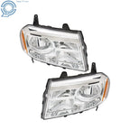 Set of 2 Halogen Headlight Assembly for Honda Pilot (2012–2015) Chrome Housing
