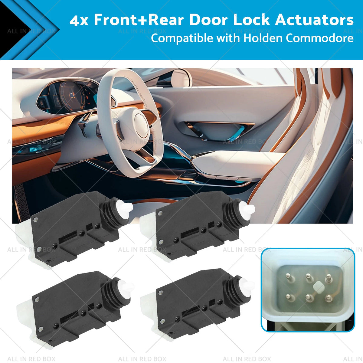 4X Door Lock Actuators for Holden Commodore VT VX VU VY (1999–2005)