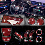 Diamond Engine Button Ring Gear Shift Cover Decoration Kit for Car (2010–2020)