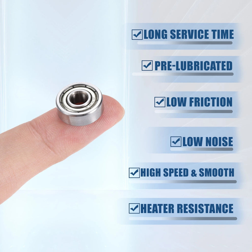 10pcs 605ZZ Deep Groove Ball Bearings for Various Models (5x14x5mm)