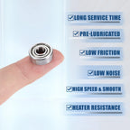 10pcs 605ZZ Deep Groove Ball Bearings for Various Models (5x14x5mm)