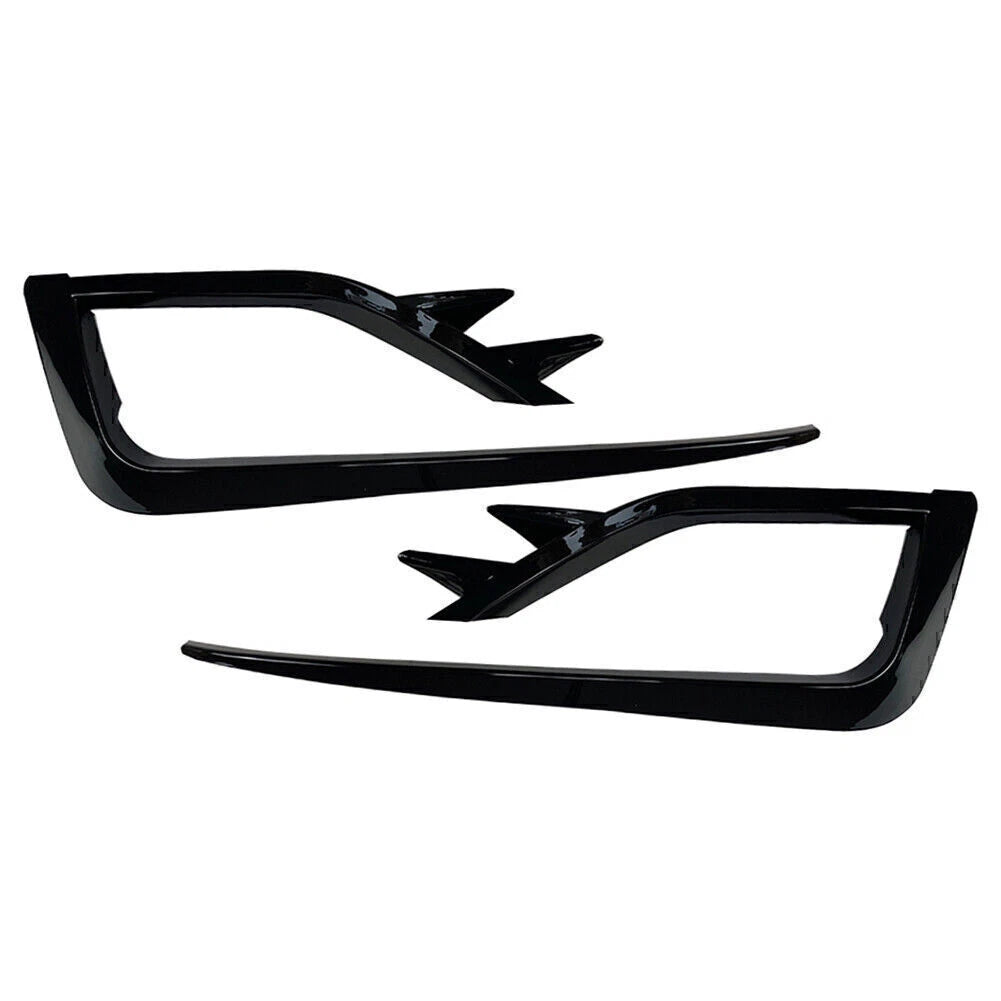 2X ABS Black Fog Light Lamp Cover Trim for VW Golf MK7.5 (2017–2019)