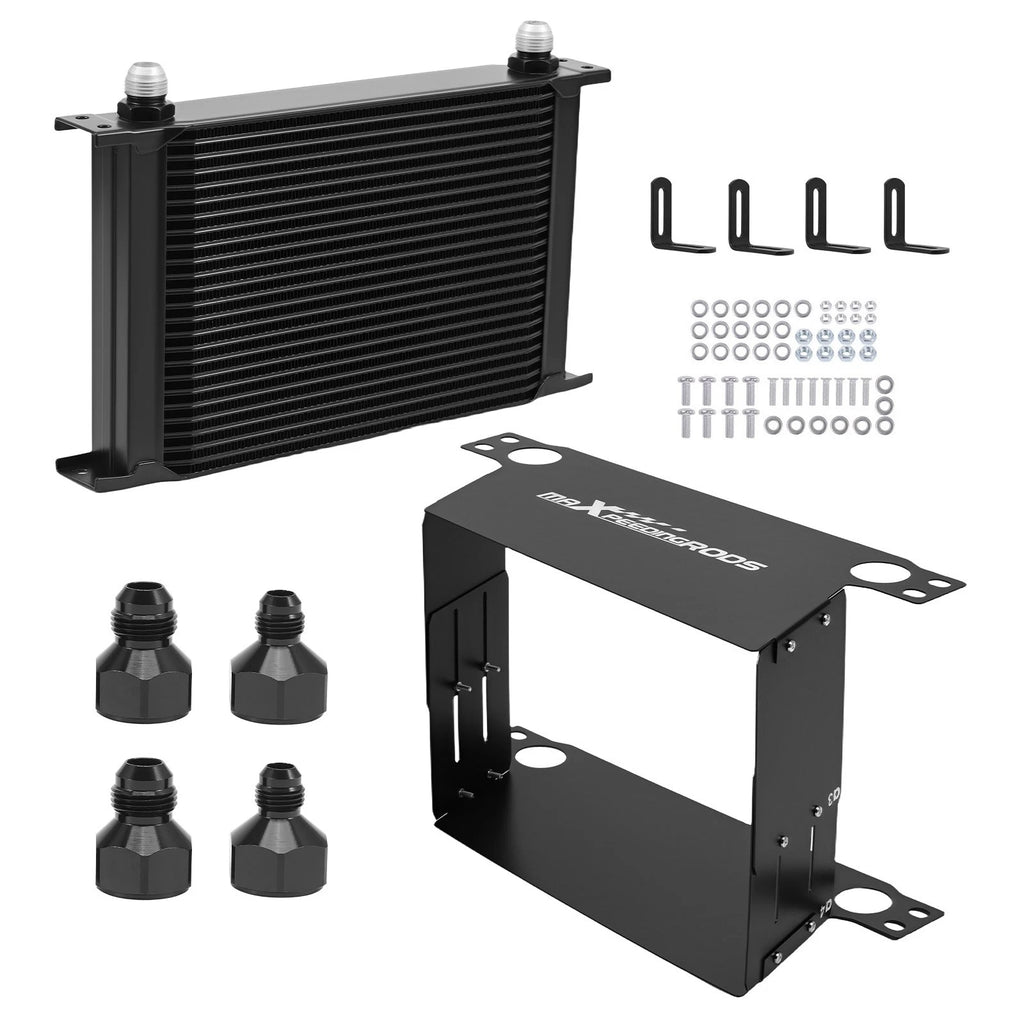 25 Row Universal Oil Cooler AN10 Kit for Cars (Universal Fit)