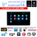 9'' Android Car Head Unit RAM 4GB ROM 32GB WIFI 4G RDS for SAAB 9-5 (2005-2009)