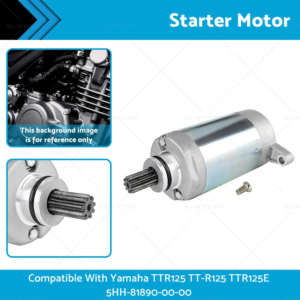 Starter Motor Assembly for Yamaha TTR125 TTR125E XT125R (2000–2023) 5HH-81890-00-00