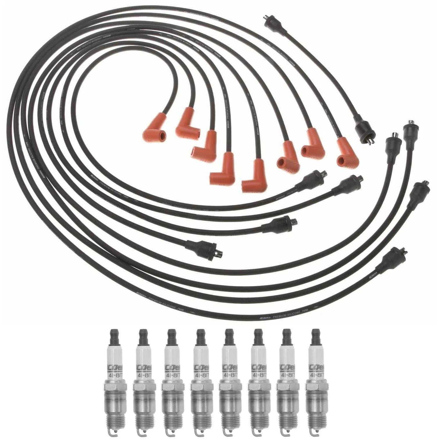 Pro Ignition Wire Set & 8 ACDelco .045" Platinum Spark Plugs for G15 K10 V8