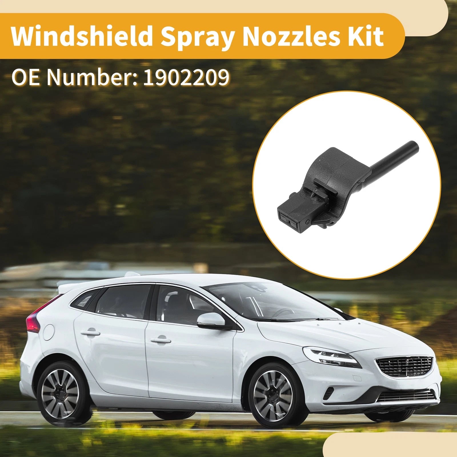Windshield Washer Nozzle Kit for Ford Ranger Mk3 (2015) No. 1902209