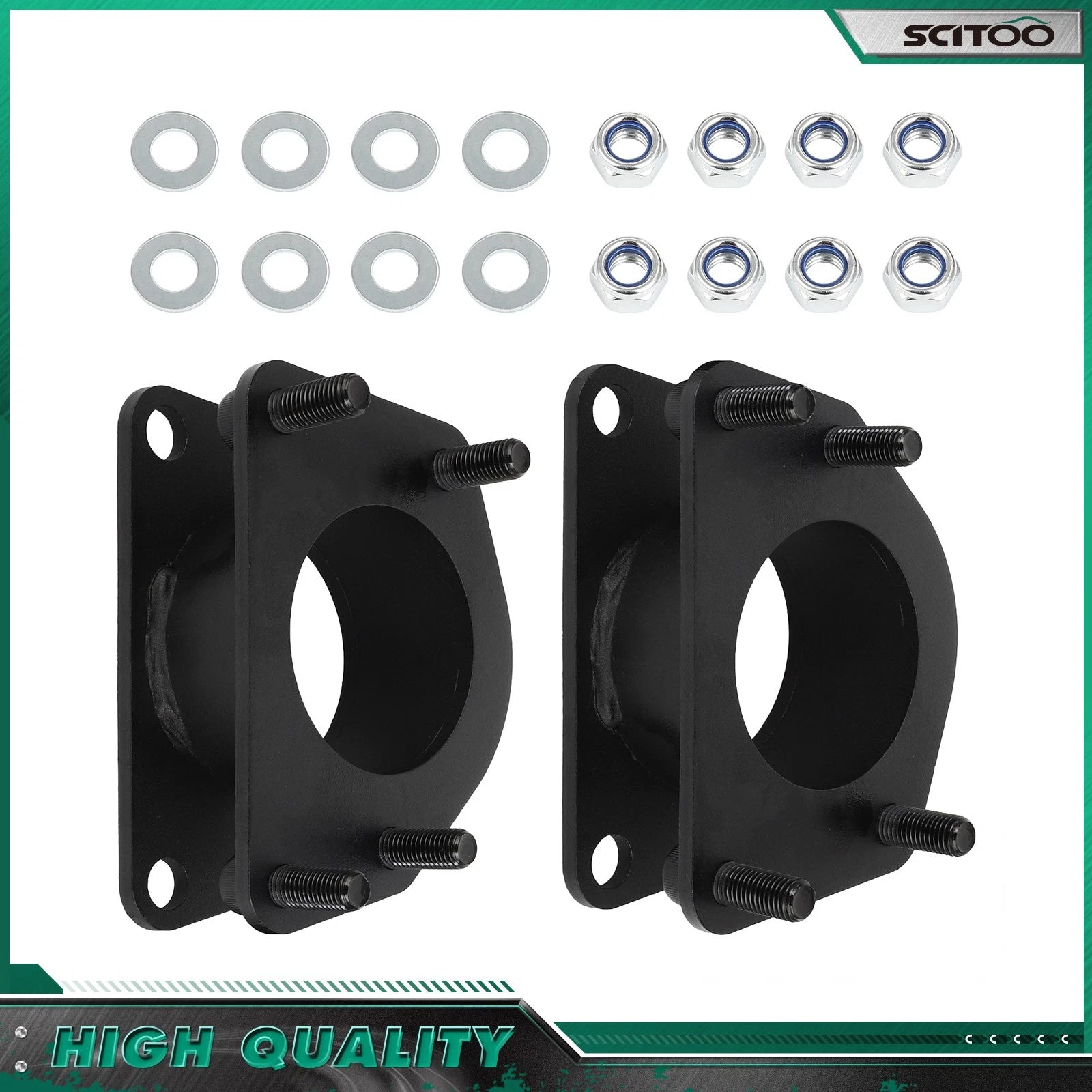 Set of 4 Lift 2.5" Front 2" Rear Steel Leveling Kit for Jeep Liberty (2008–2012)