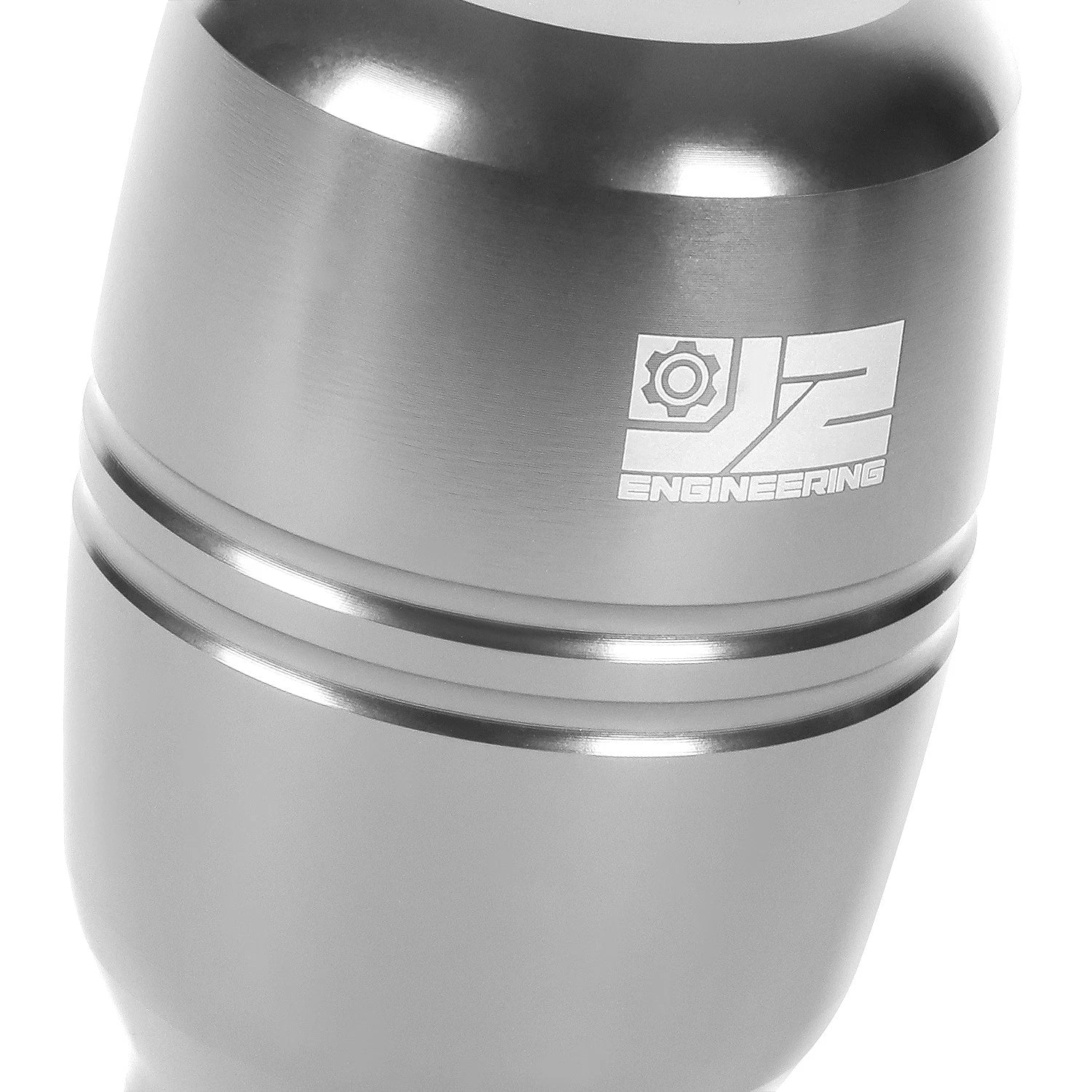 Shift Knob for Universal Applications - Aluminum Barrel Silver with Adapters