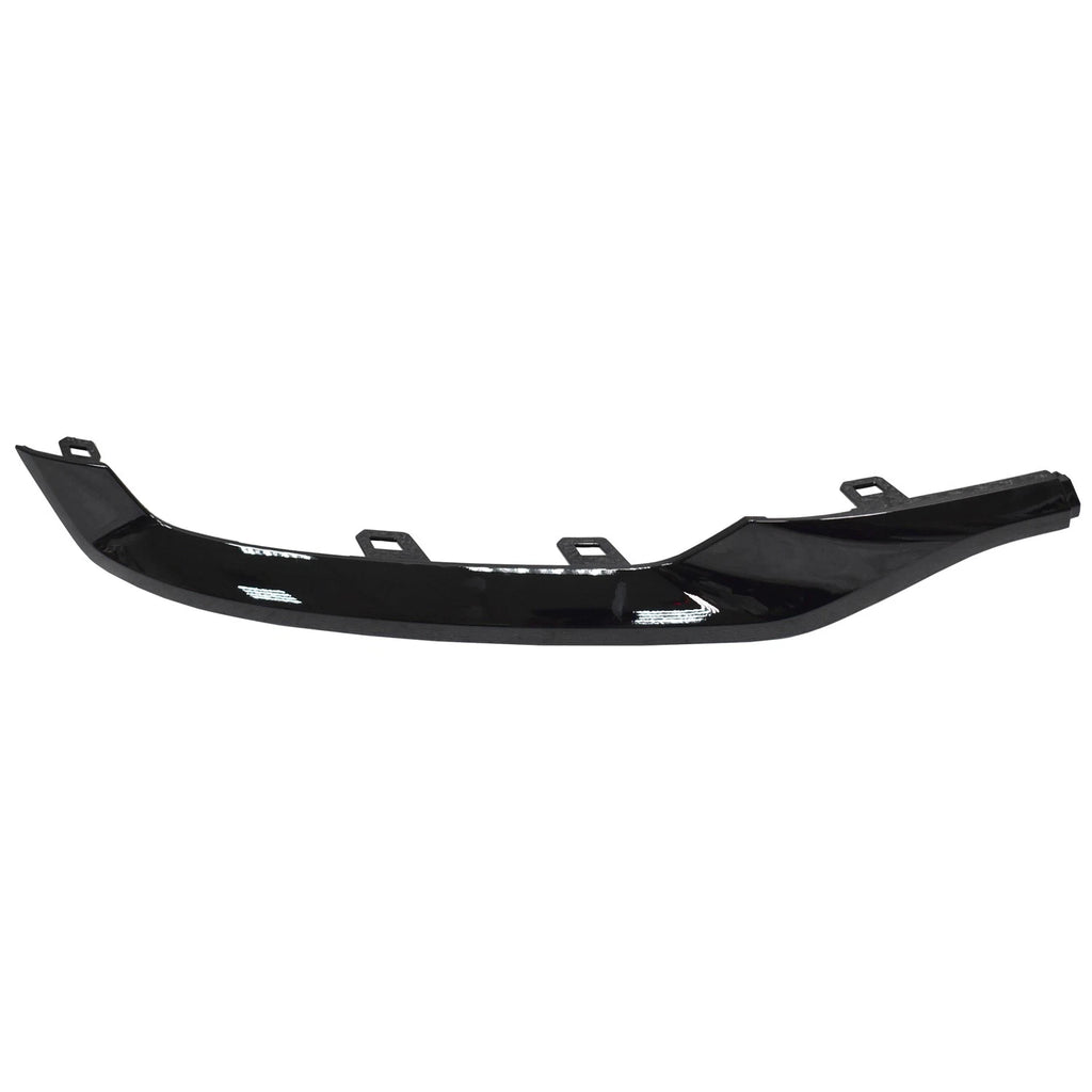 Replacement Black Gloss/Painted ABS Plastic Rear Driver Bumper Cover Molding