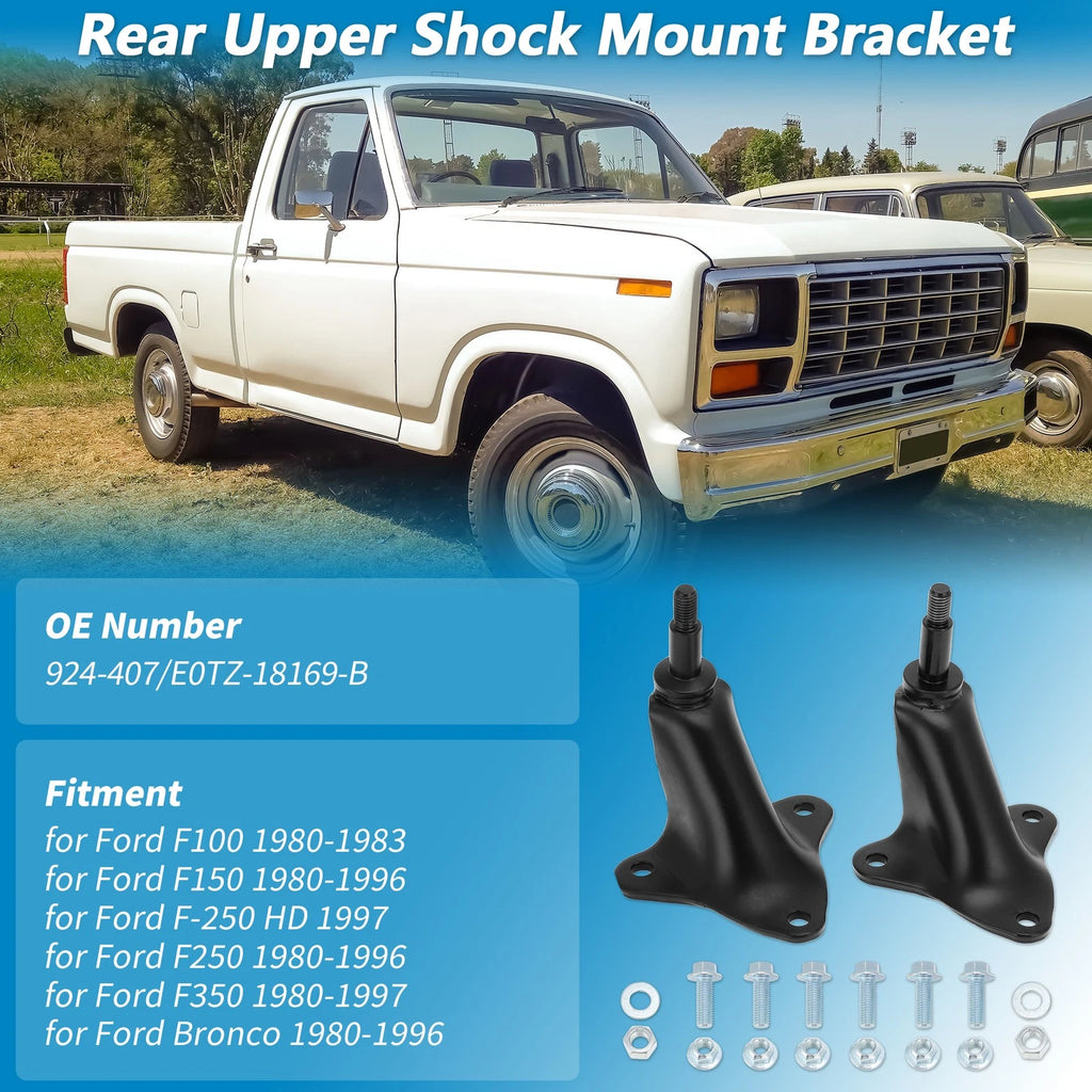 Rear Upper Shock Mount Bracket for Ford F100 F-150 F-250 F-350 Bronco (No.924-407)