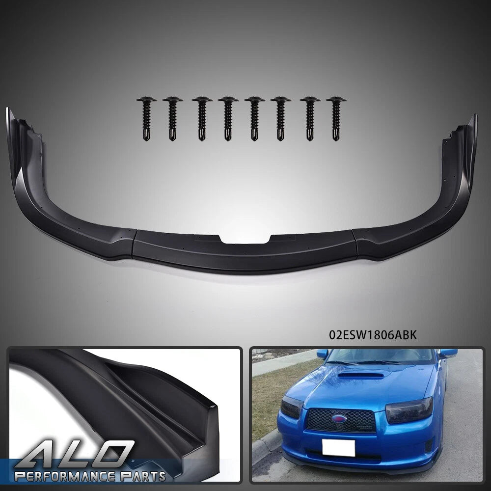 Front Bumper Lip Spoiler for Subaru Impreza WRX STI (2006–2007) Black