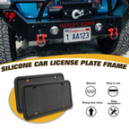 2 Pack Universal License Plate Frames for All Makes Models (2004-2024)
