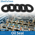 Set of 5 Oil Seal Rotary Shaft Seal for Various Models (25x47x7mm)