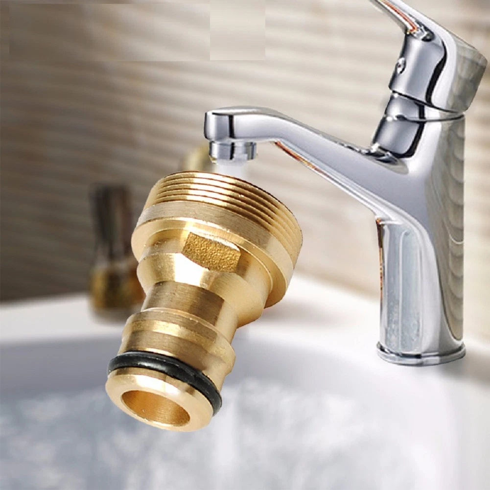 Brass Faucet Tap Quick Connector G3/4 for Hose Pipe Adapter Fitting