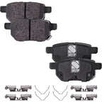Rear Brake Disc Rotors and Pads Kit for Toyota Prius Prime (2017–2022)