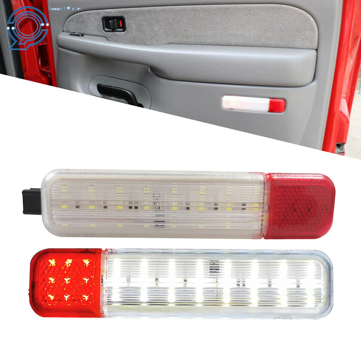 2X LED Door Courtesy Light for Chevy Silverado Suburban Tahoe Sierra Yukon (2007–2019)