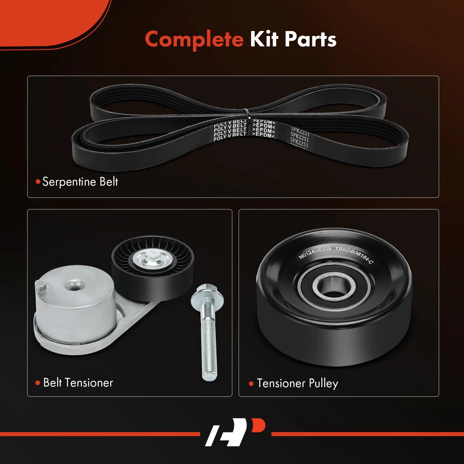 Serpentine Belt Drive Component Kit for Chevrolet Cavalier (1998-2002)