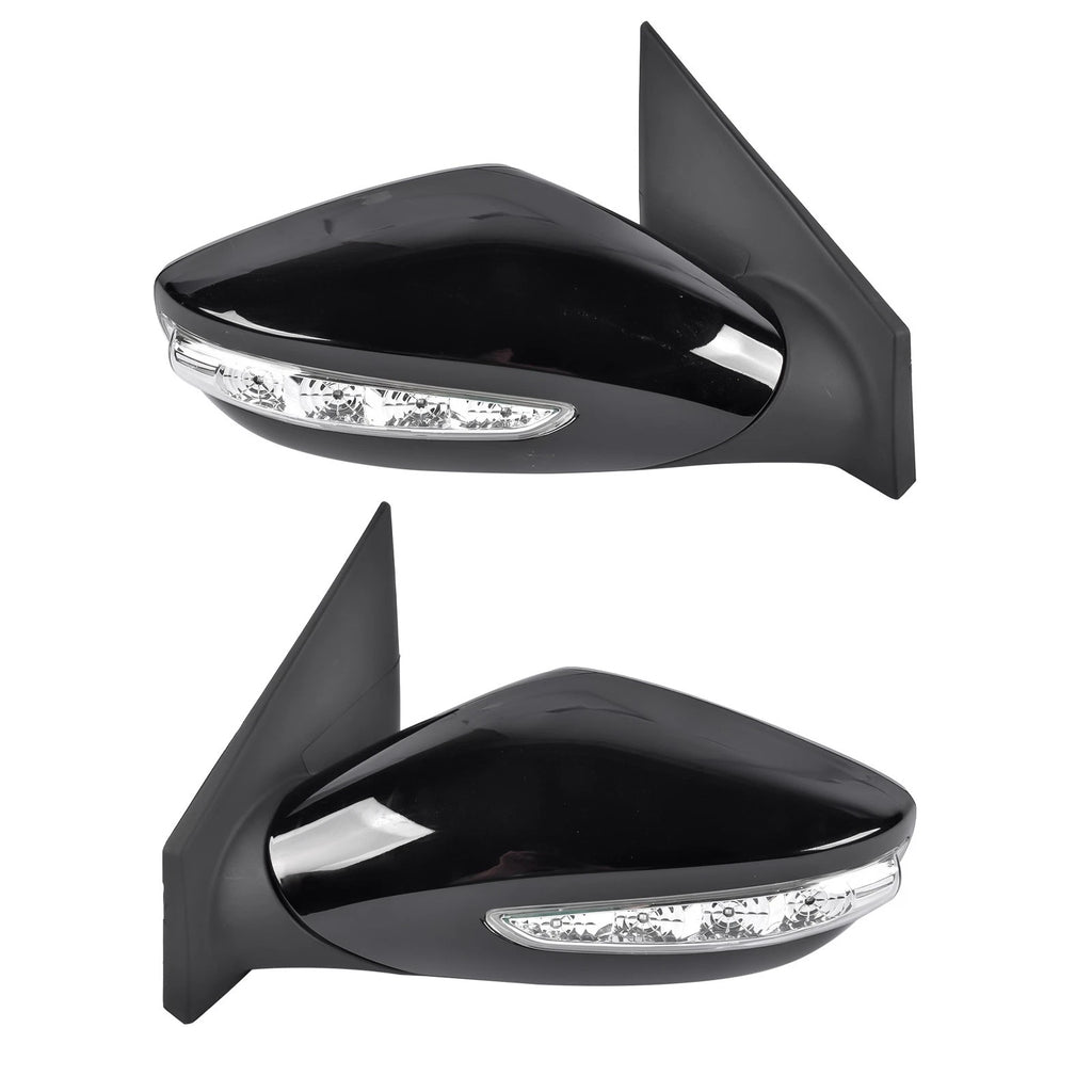Power Heated Side Mirror Pair for Hyundai Sonata (2011–2014) - With Signal Light