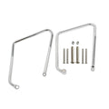 Chrome/Black Saddlebag Support Brackets for Harley Sportster 883 1200 (2004–2016)