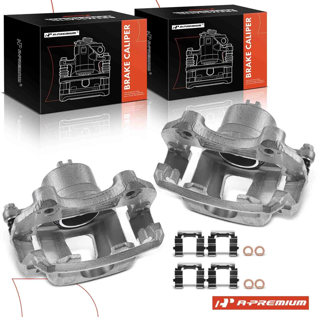 Front Brake Caliper Pair with Bracket for Nissan Altima Sentra 