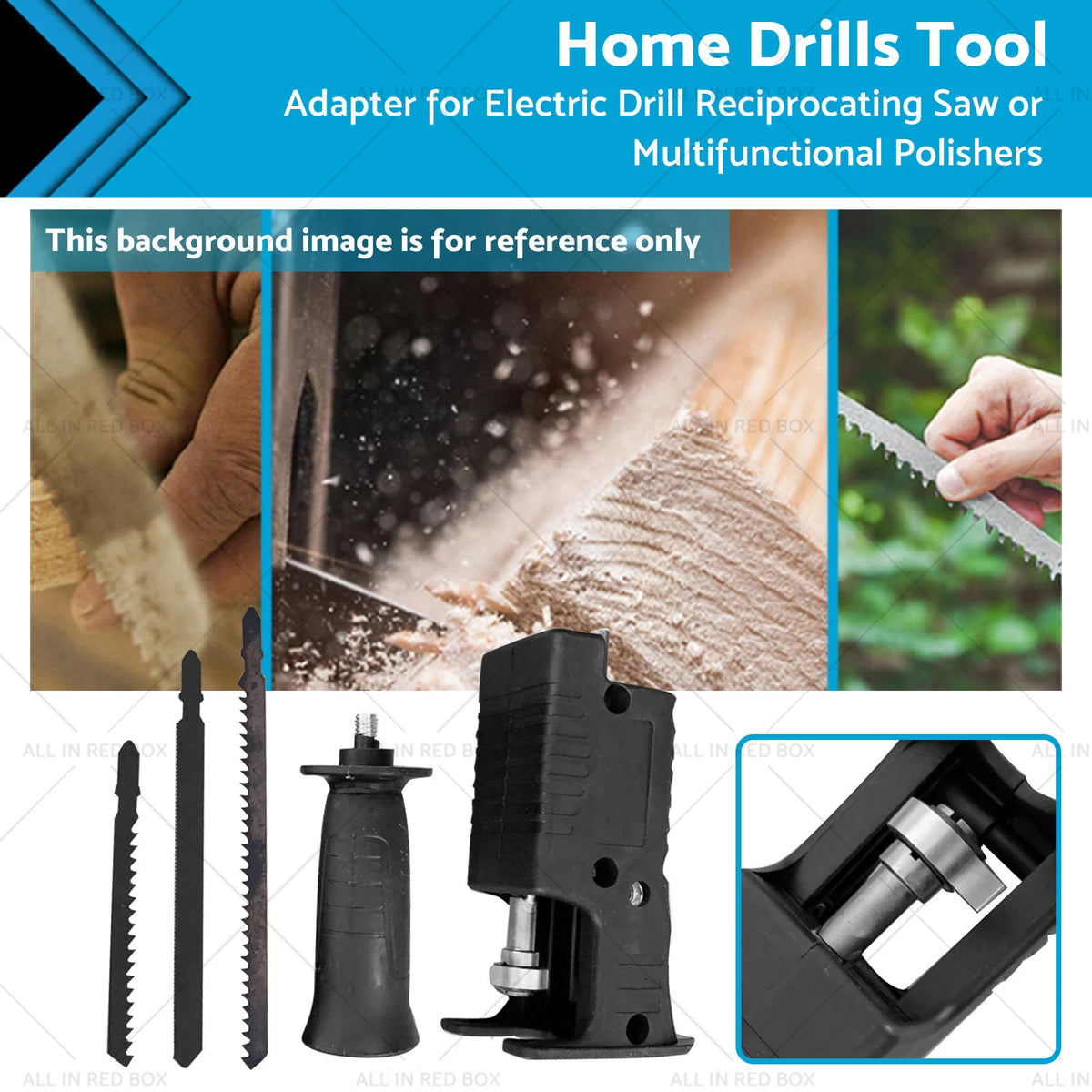 Reciprocating Saw Converter Adapter for Electric Drill (2002–2019)