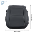 Black Leather Perforated Driver Bottom Seat Cover for Chevy Camaro (2010–2015)