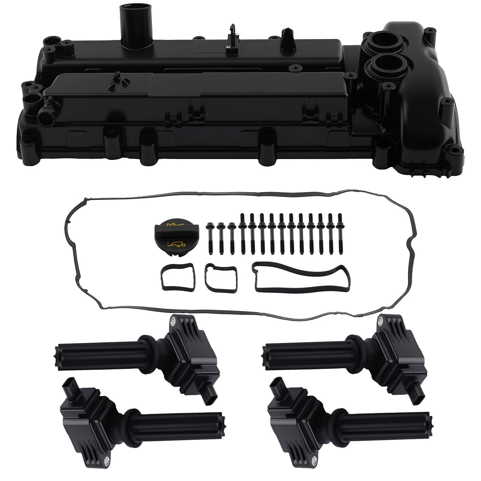 Valve Cover & 4 Ignition Coils Kit for Land Rover Discovery Sport (2015–2017)