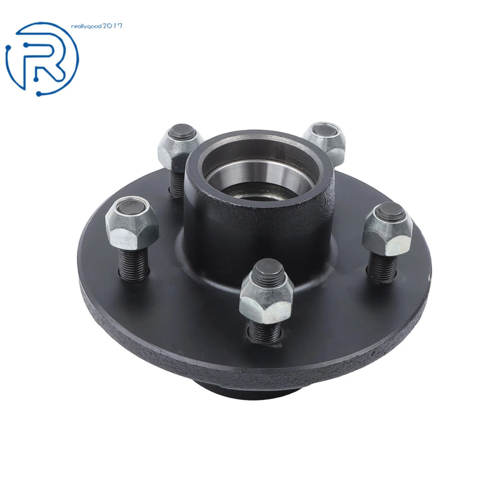 2 Pack Trailer Axles 5-Lug 3500 lbs on 4-1/2" Bolt Hub Assembly