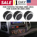 3Pcs Climate Control Switch Knob for Toyota Tacoma Vios (2005–2015)