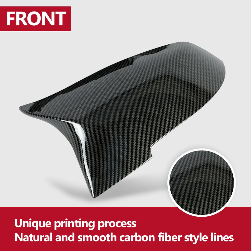 Carbon Fiber Side Mirror Cover Caps for BMW 3 Series M3 (2012-2019)