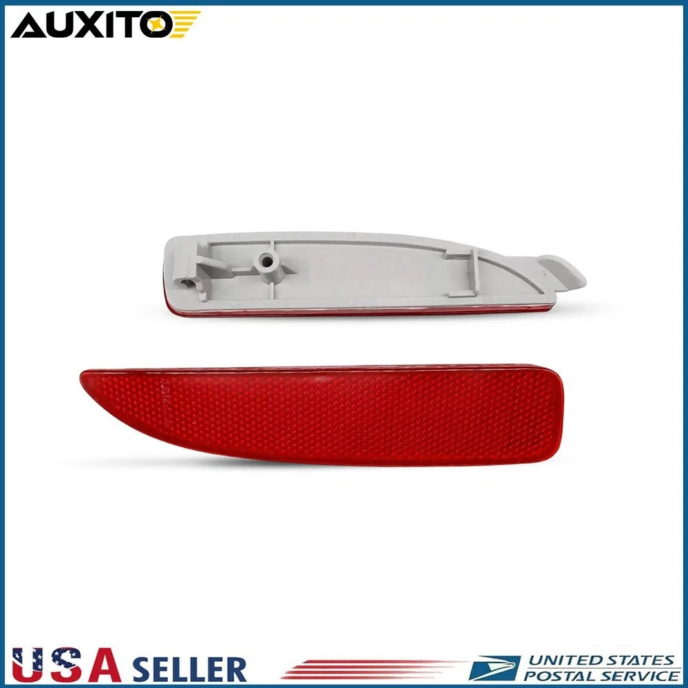 Set of 2 Red Rear Bumper Reflectors for Mazda 5 (2006–2017)