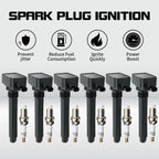 6X Ignition Coil + Iridium Spark Plug OEM UF648 for Dodge Ram Jeep Chrysler (2011–2021)