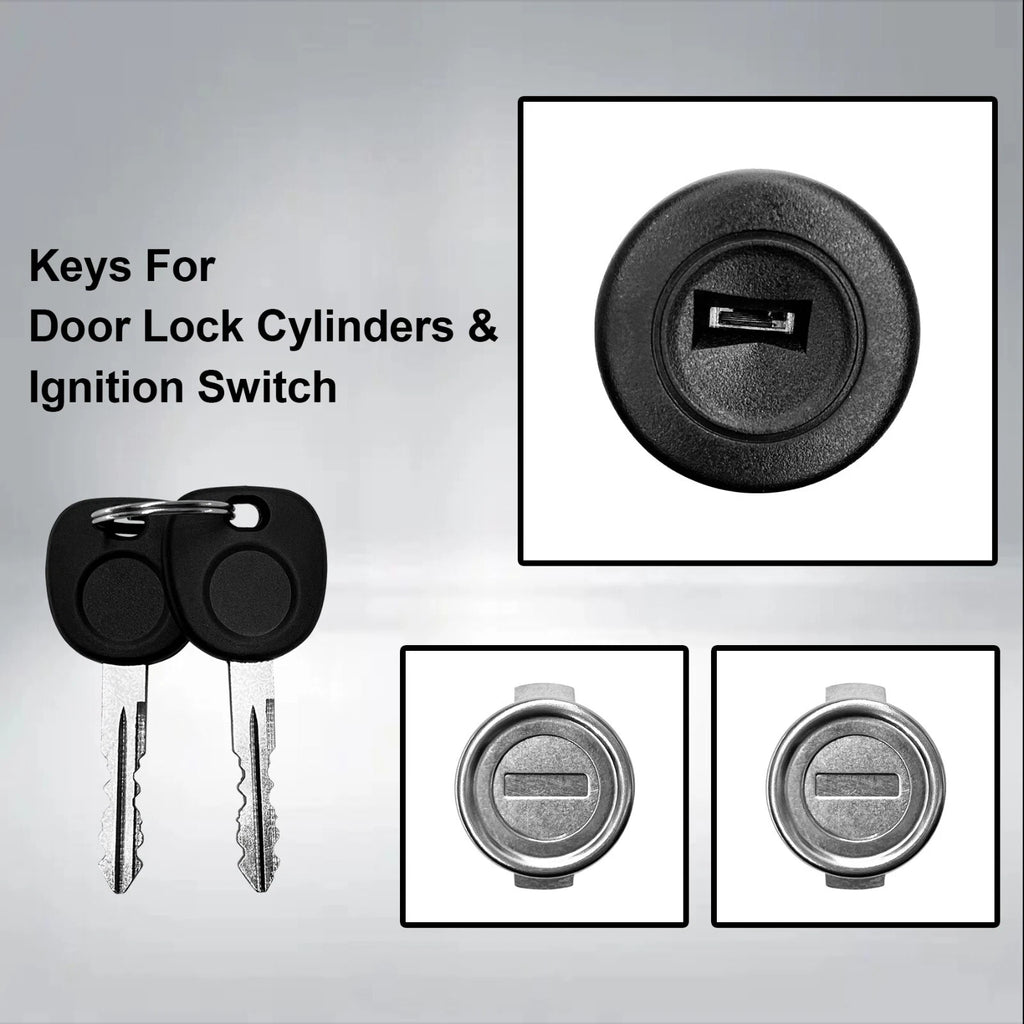 Ignition Switch & Door Lock Cylinders for Chevy Silverado GMC Sierra (2003–2007)