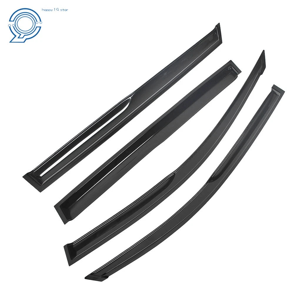 Set of 4 Black Vent Window Visors for Toyota RAV4 (2006–2012)