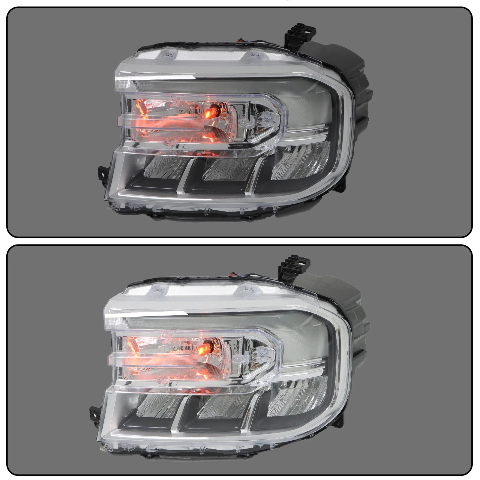 Headlight for Ford Maverick Lariat (2022â2024) Clear Housing w/LED DRL