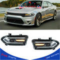 Set of 2 LED Dual Beam Projector Headlights for Dodge Charger (2015–2020)
