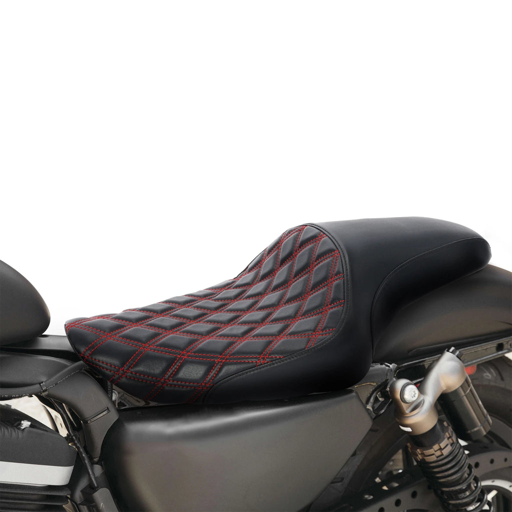 Rider Driver Passenger Seat for Harley Sportster XL 883 1200 48 72 (2004–2022)